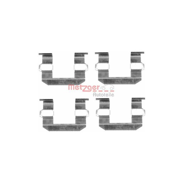 Tilbehørsett, bremseklosser, Framaksel - P880078 - hyundai, kia, ssangyong - OE 58116 45000, DA 0161600