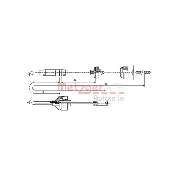 Kabel, clutchbetjening