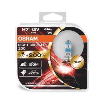 Halogenpære OSRAM NIGHT BREAKER 200 H7 PX26d 12V OSRAM OSRAM