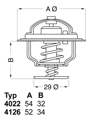 Termostat, kjølemiddel BORGWARNER (WAHLER) BorgWarner (Wahler)