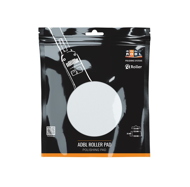 Poleringssvamp Adbl Roller Cut Da 125mm Hvit Hard Borrelås ADBL ADBL