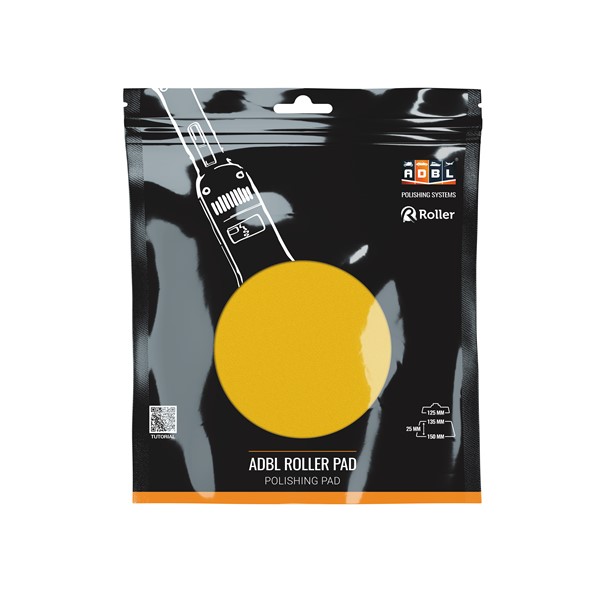 Poleringssvamp Adbl Roller Cut R 125mm Yellow Hard Velcro ADBL ADBL