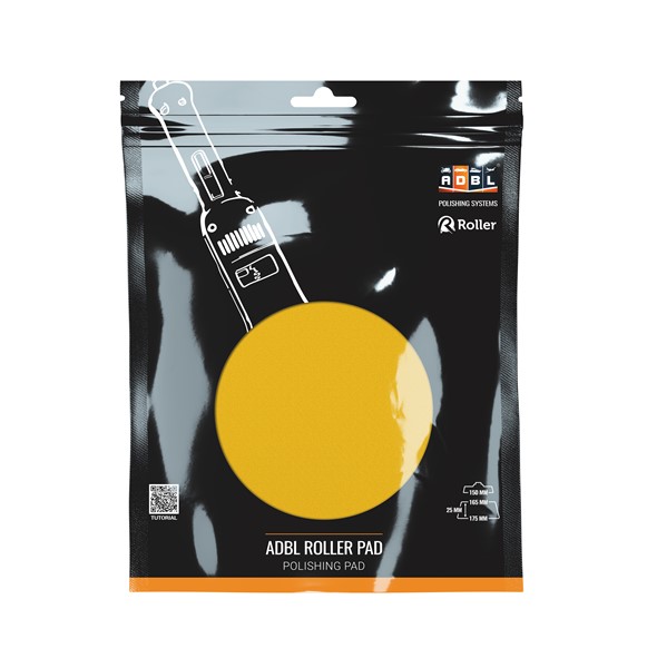 Velcro Poleringssvamp Adbl Roller Cut R 150mm Yellow Hard ADBL ADBL