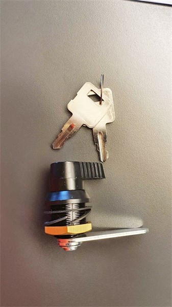 Lås for Artfex bur og port med med ovalt festehull Artfex