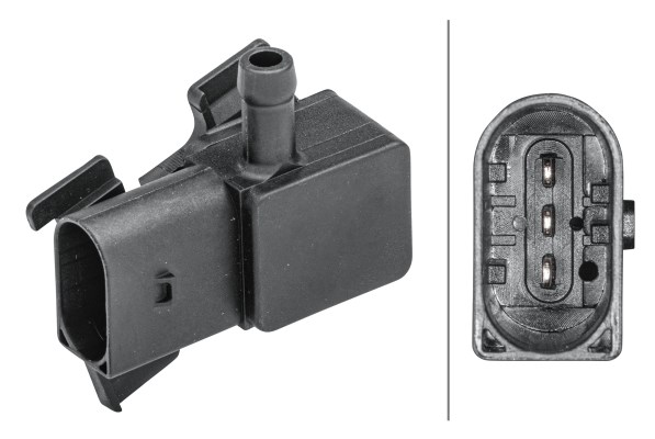 Sensor, avgasstrykk HELLA HELLA