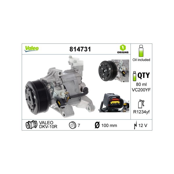 Kompressor, klimaanlegg VALEO VALEO