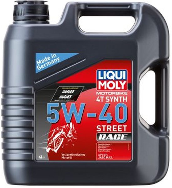 Motorolje LIQUI MOLY Motorbike 4T Synth 5W-40 Street Race 4L LIQU LIQUI MOLY