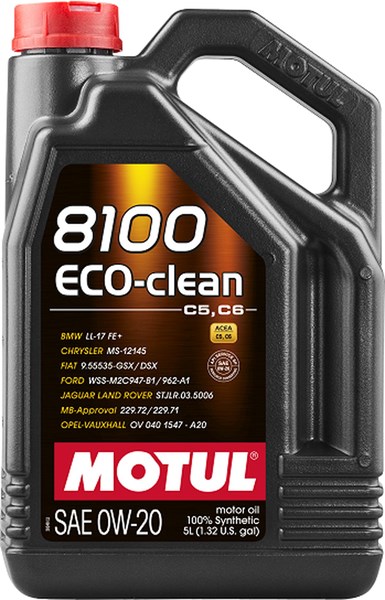 Motorolje MOTUL 8100 ECO-CLEAN 0W-20 5L MOTUL 8100 eco-clean 0w20 MOTUL