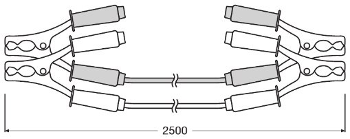 Startkabel OSRAM Starter cable 150a OSRAM