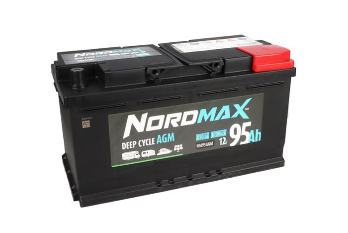Marinebatteri Start/forbruk 12V 95Ah 12VV NORDMAX Nordmax