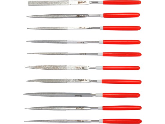 Diamant nålfilsett 10 stk 3x140x50 Yato