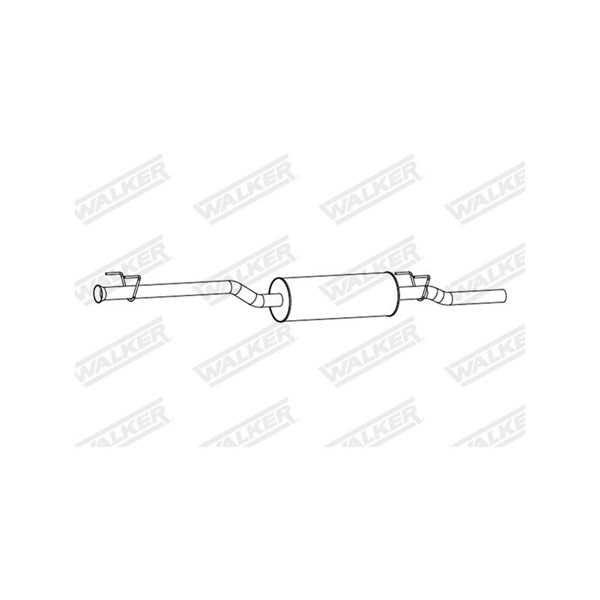 WALKER sluttlyddemper - P1799672 - mercedes-benz - OE 9064900283