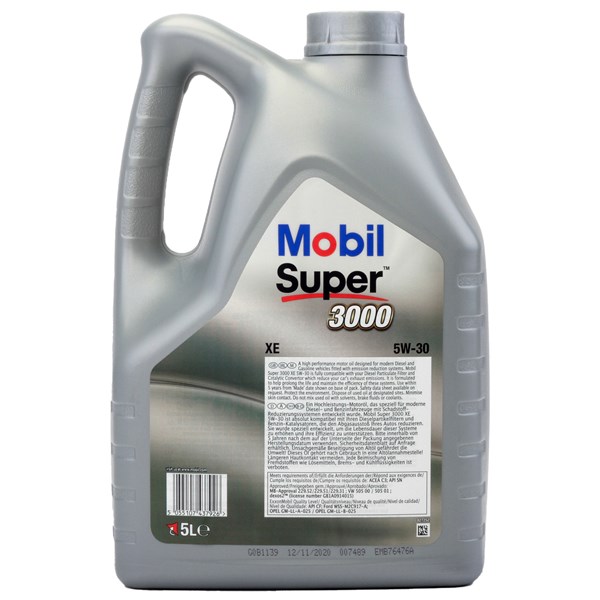 Motorolje Mobil Super 3000 XE C3 5W-30, 5L MOBIL