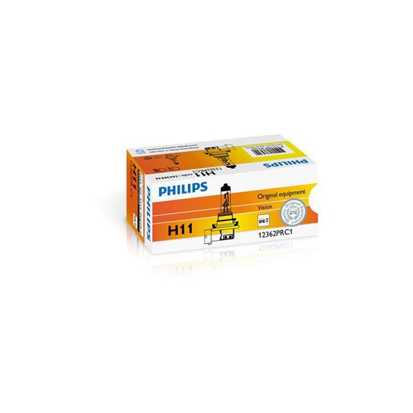 Halogenpære PHILIPS Vision H11 PGJ19-2 12V PHILIPS Vision Philips