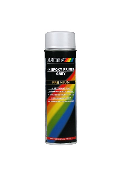 1k Epoxy primer spray mørk grå 500ml MOTIP