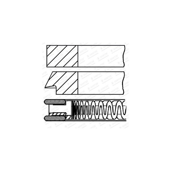 Stempelringsett GOETZE ENGINE GOETZE ENGINE