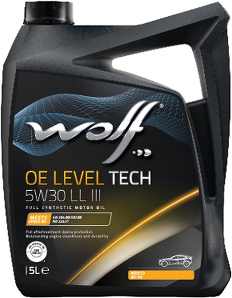 MOTOROLJE WOLF OE LEVEL TECH 5W-30 C2, C3 LL III,5L WOLF WOLF
