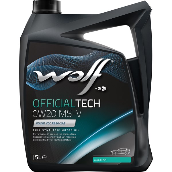 Motorolje Wolf Officialtech 0w-20 Ms-v A1/b1, C5,5l, Universal WOLF