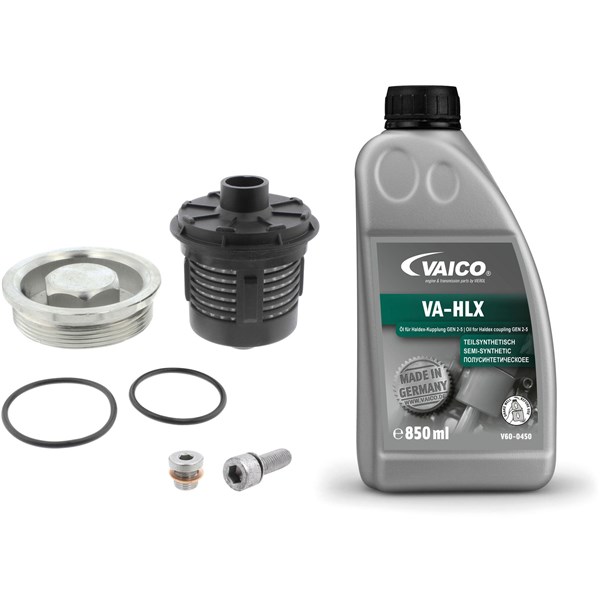 Delesett, oljeskift lamellkopling (firehjulsdrift), Bakaksel VAICO