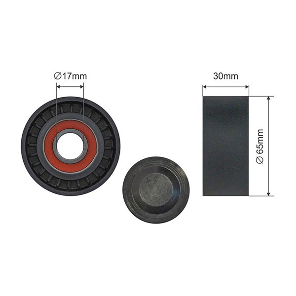 NTY Strammerull, kilerem med ribber - P1827345 - fiat, mercedes-benz, nissan, opel, renault - OE 11 75 053 37R, 11 75 070 34R, 117 505 33 7R