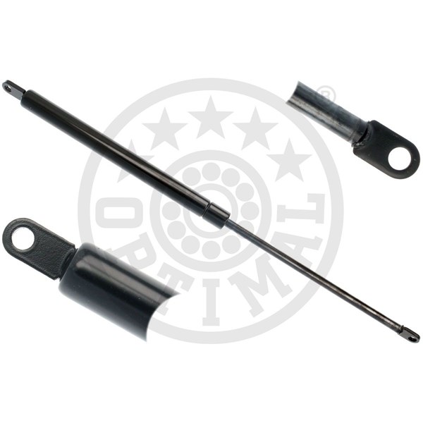 Gassfjær, fløydør, på begge sider