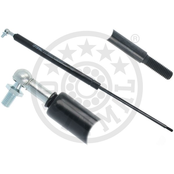 Gassfjær, fløydør, på begge sider