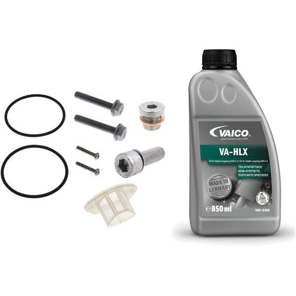 Delesett, oljeskift lamellkopling (firehjulsdrift), Bakaksel VAICO