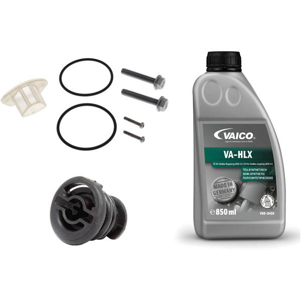 Delesett, oljeskift lamellkopling (firehjulsdrift), Bakaksel VAICO