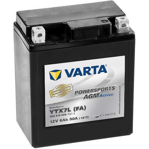MC Batteri AGM VARTA TX7L (FA) 12V 6Ah 100A VARTA