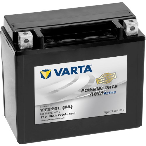 MC Batteri AGM VARTA TX20L (FA) 12V 18Ah 270A 12V VARTA VARTA