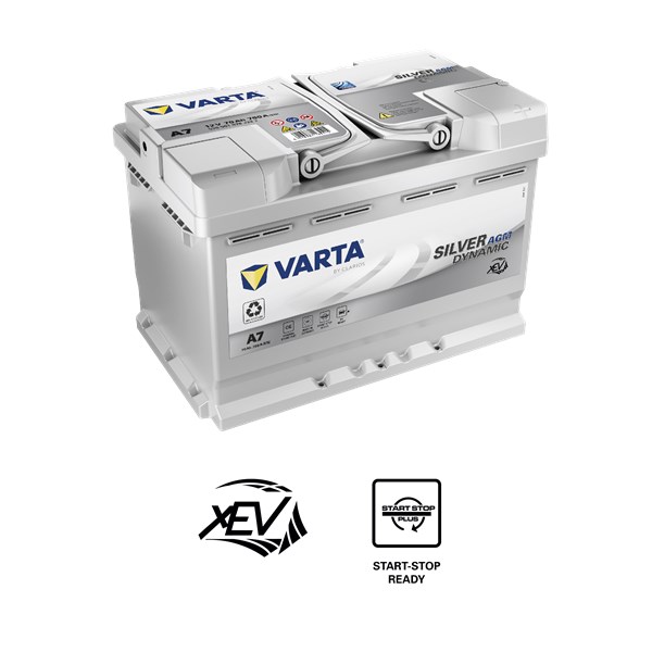 STARTER BATTERI VARTA DYNAMIC AGM E39 12V 70AH 760A, Bagasjerom,  VARTA