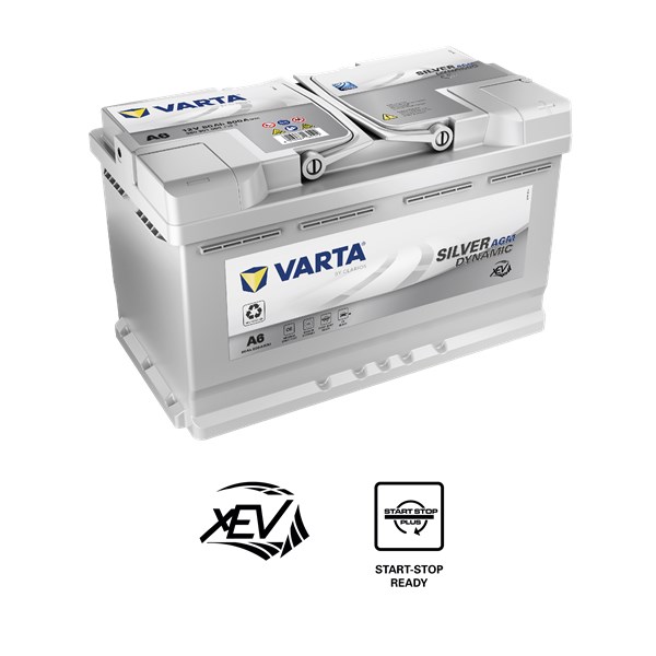 STARTER BATTERI VARTA SILVER DYN AGM F21 12V 80AH 800A P+, Bagasj VARTA