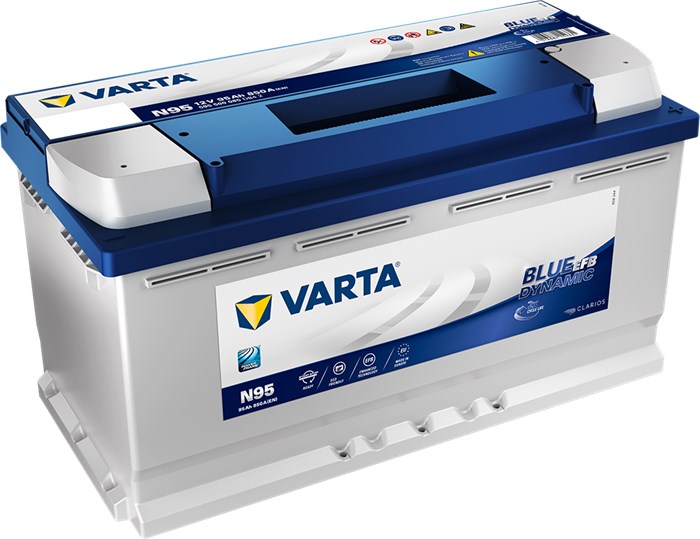 Starter Batteri Varta Blue Dyn Efb N95 12v 95ah 850a, Bagasjerom  VARTA