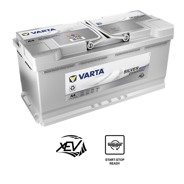 STARTER BATTERI VARTA SILVER DYN AGM A4 12V 105AH 950A P+, Bagasj VARTA
