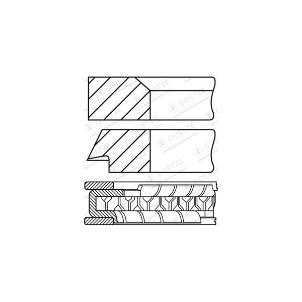 Stempelringsett GOETZE ENGINE GOETZE ENGINE