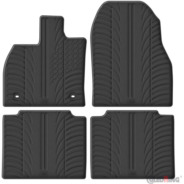 Bilmatter GledRing Toyota bZ4X / Subaru Solterra 2021– gummi, For GledRing