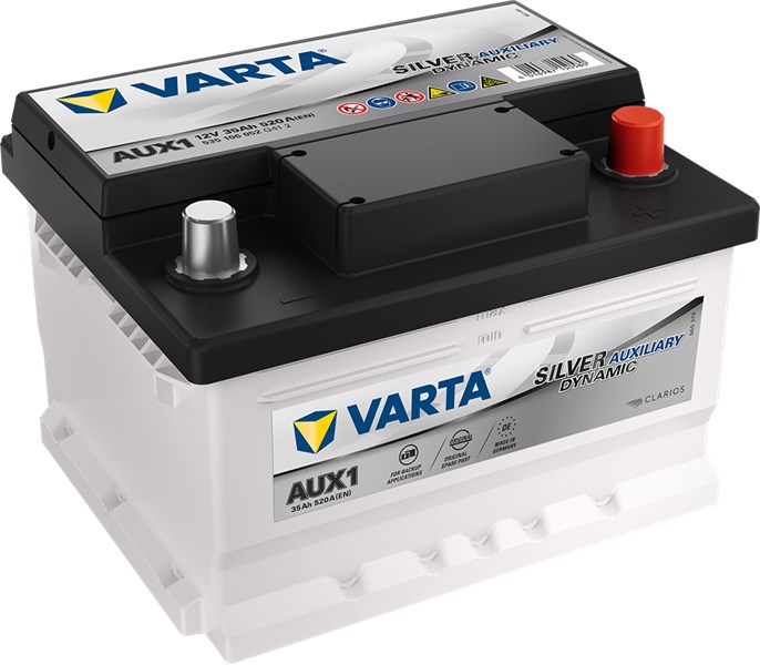 STARTER BATTERI VARTA AUXILIARY 12V 35AH 520A - P1837015 - mercedes-benz