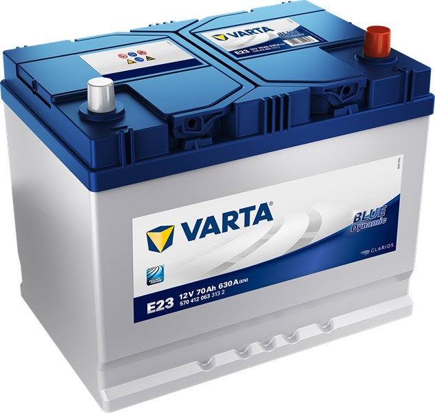 STARTER BATTERI VARTA BLUE DYNAMIC E23 12V 70AH 630A, Bagasjerom VARTA