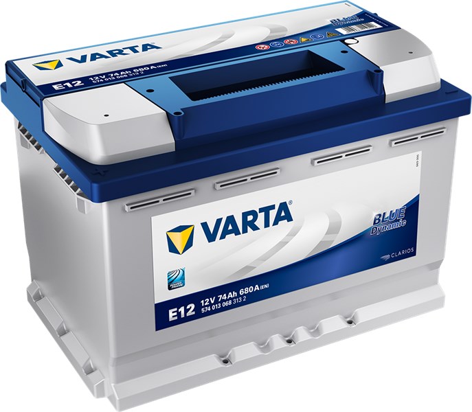 STARTER BATTERI VARTA BLUE DYNAMIC E12 12V 74AH 680A VARTA