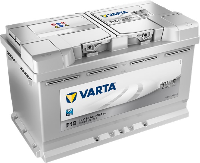 STARTER BATTERI VARTA SILV. DYNAMIC F18 12V 85AH 800A, Bagasjerom VARTA