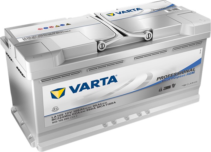 Starter Batteri Varta Prof Dp Agm La105 12v 105ah 950a VARTA