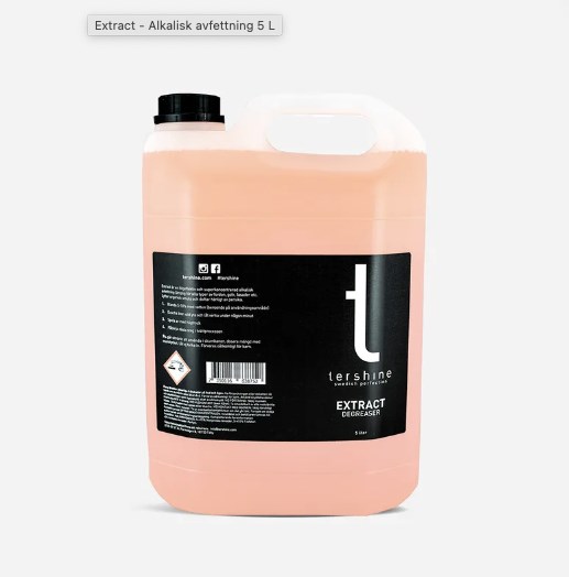 Extract Degreaser Alkalisk avfetting 5L TERSHINE Tershine