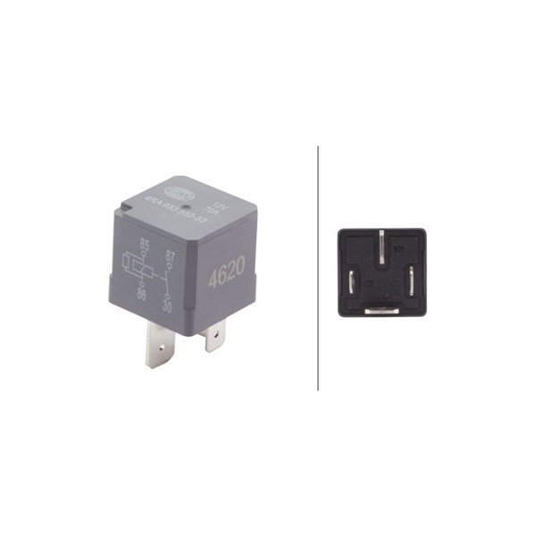 Relè, ABS 12V, Bagasjerom, Kupé, Motorrom HELLA HELLA