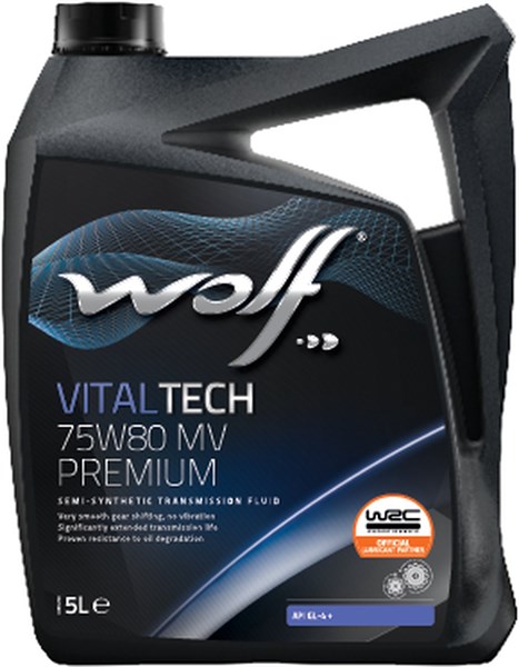 Girkasseolje WOLF Vitaltech 75W-80 MV Premium, 5L WOLF