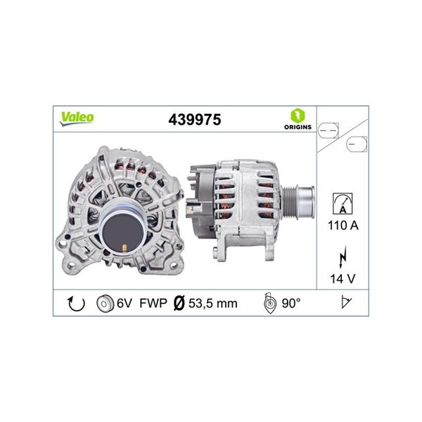 Dynamo 14V 110A VALEO VALEO