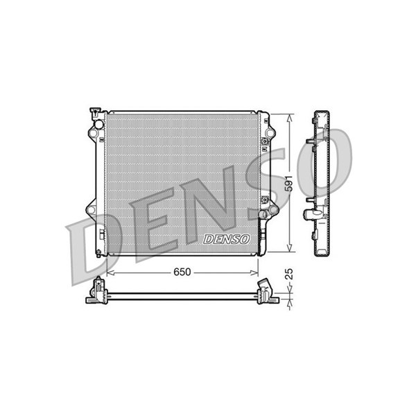 Radiator, motorkjøling DENSO DENSO