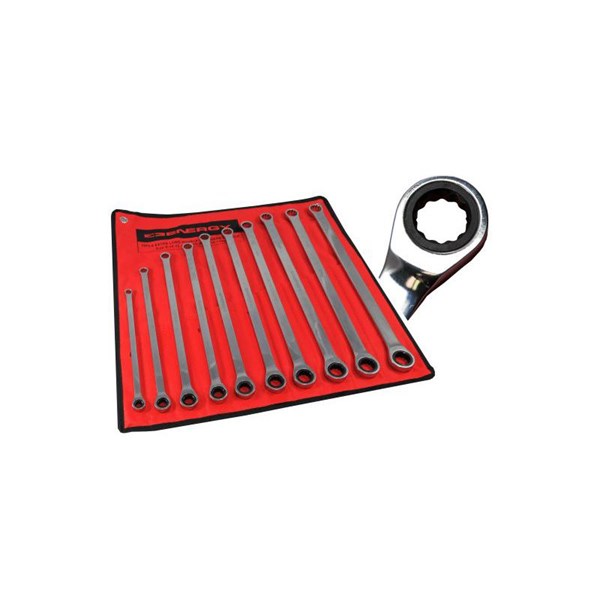 Dobbelthodet ringnøkkelsett med skralle ENERGY ENERGY