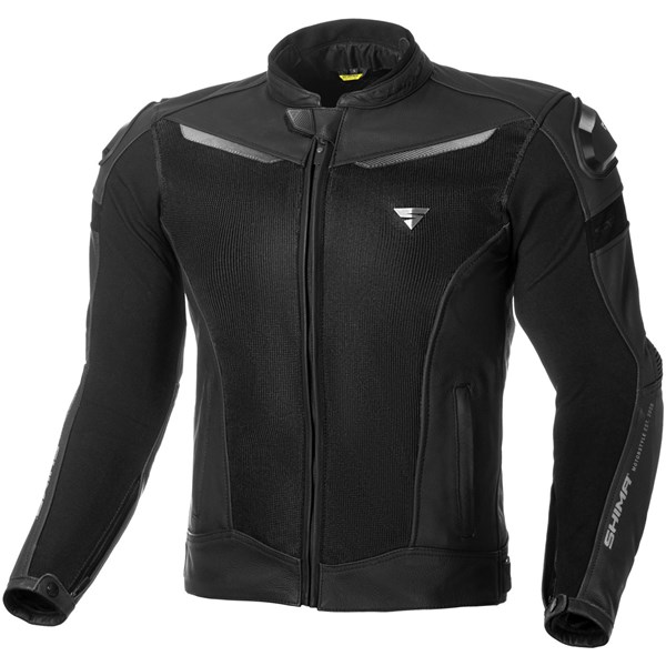 MC Herre LÆR MESH jakke SHIMA PISTON Svart-52 SHIMA SHIMA