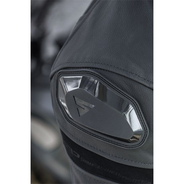 MC Herre LÆR MESH jakke SHIMA PISTON Svart-56 SHIMA SHIMA
