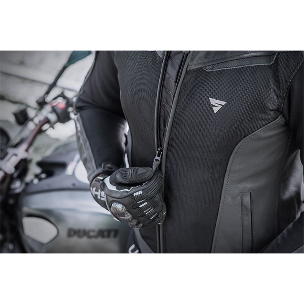 MC Herre LÆR MESH jakke SHIMA PISTON Svart-56 SHIMA SHIMA